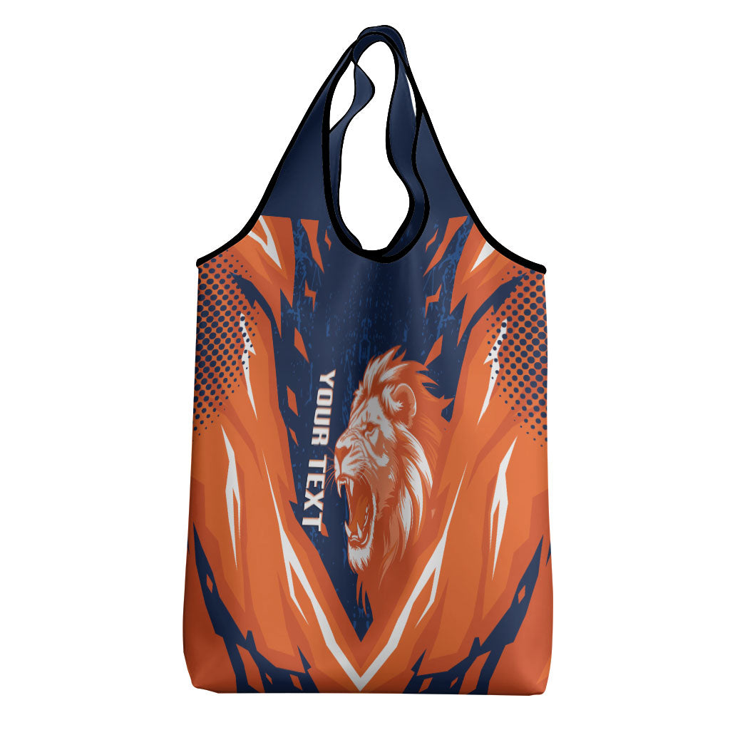 Custom Netherlands 2026 Football Grocery Bag Go Oranje Majestic Lion