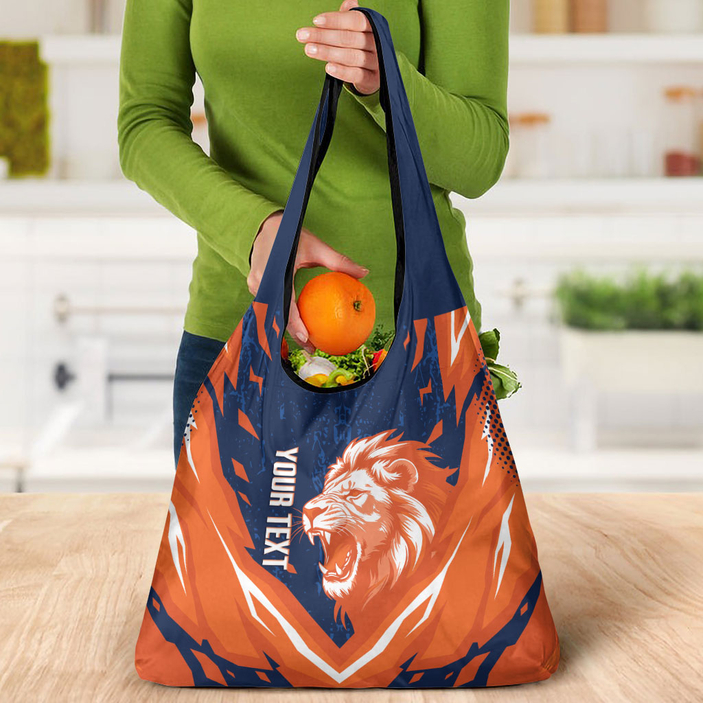 Custom Netherlands 2026 Football Grocery Bag Go Oranje Majestic Lion