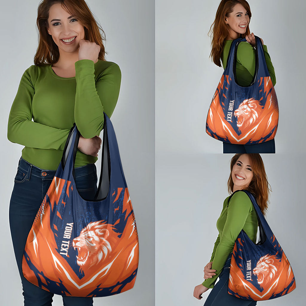 Custom Netherlands 2026 Football Grocery Bag Go Oranje Majestic Lion