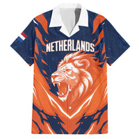 Custom Netherlands 2026 Football Hawaiian Shirt Go Oranje Majestic Lion