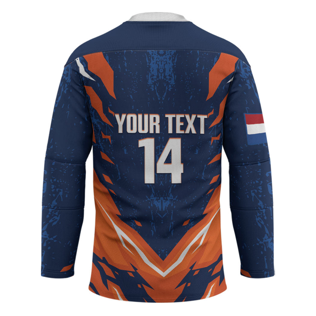 Custom Netherlands 2026 Football Hockey Jersey Go Oranje Majestic Lion