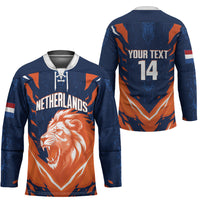 Custom Netherlands 2026 Football Hockey Jersey Go Oranje Majestic Lion