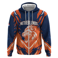 Custom Netherlands 2026 Football Hoodie Go Oranje Majestic Lion