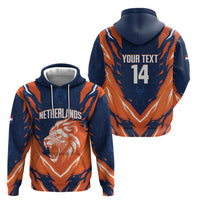Custom Netherlands 2026 Football Hoodie Go Oranje Majestic Lion