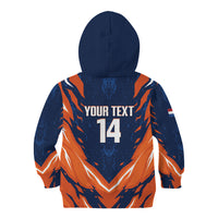 Custom Netherlands 2026 Football Kid Hoodie Go Oranje Majestic Lion