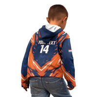 Custom Netherlands 2026 Football Kid Hoodie Go Oranje Majestic Lion