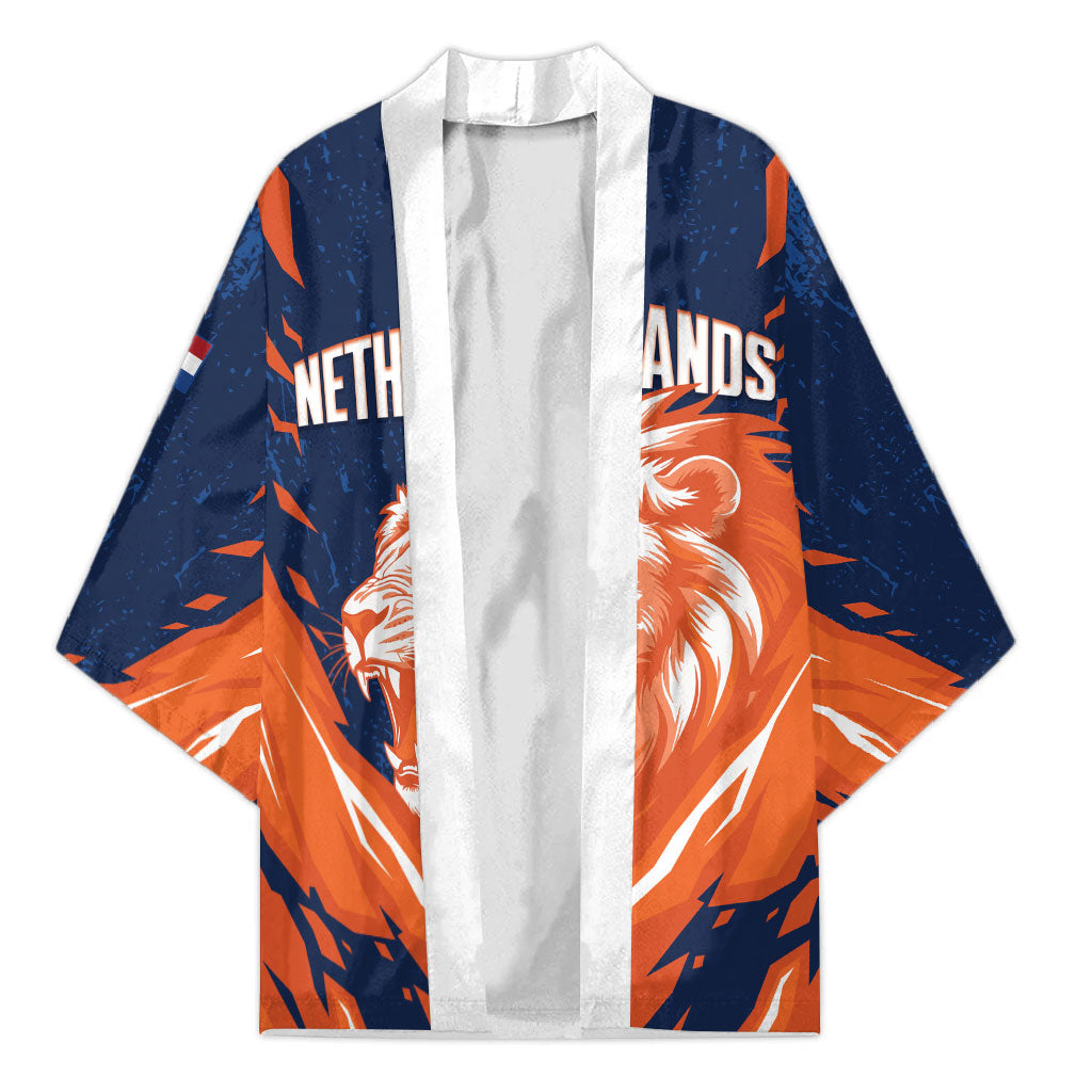 Custom Netherlands 2026 Football Kimono Go Oranje Majestic Lion
