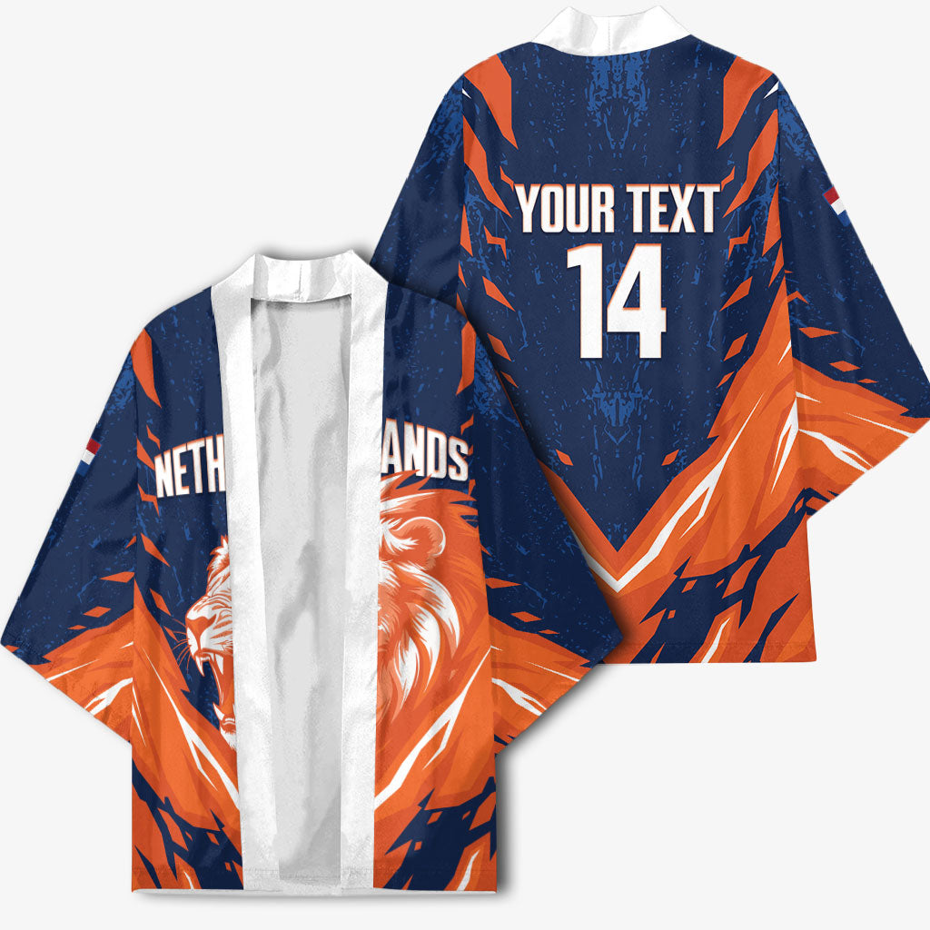 Custom Netherlands 2026 Football Kimono Go Oranje Majestic Lion