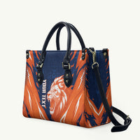 Custom Netherlands 2026 Football Leather Bag Go Oranje Majestic Lion