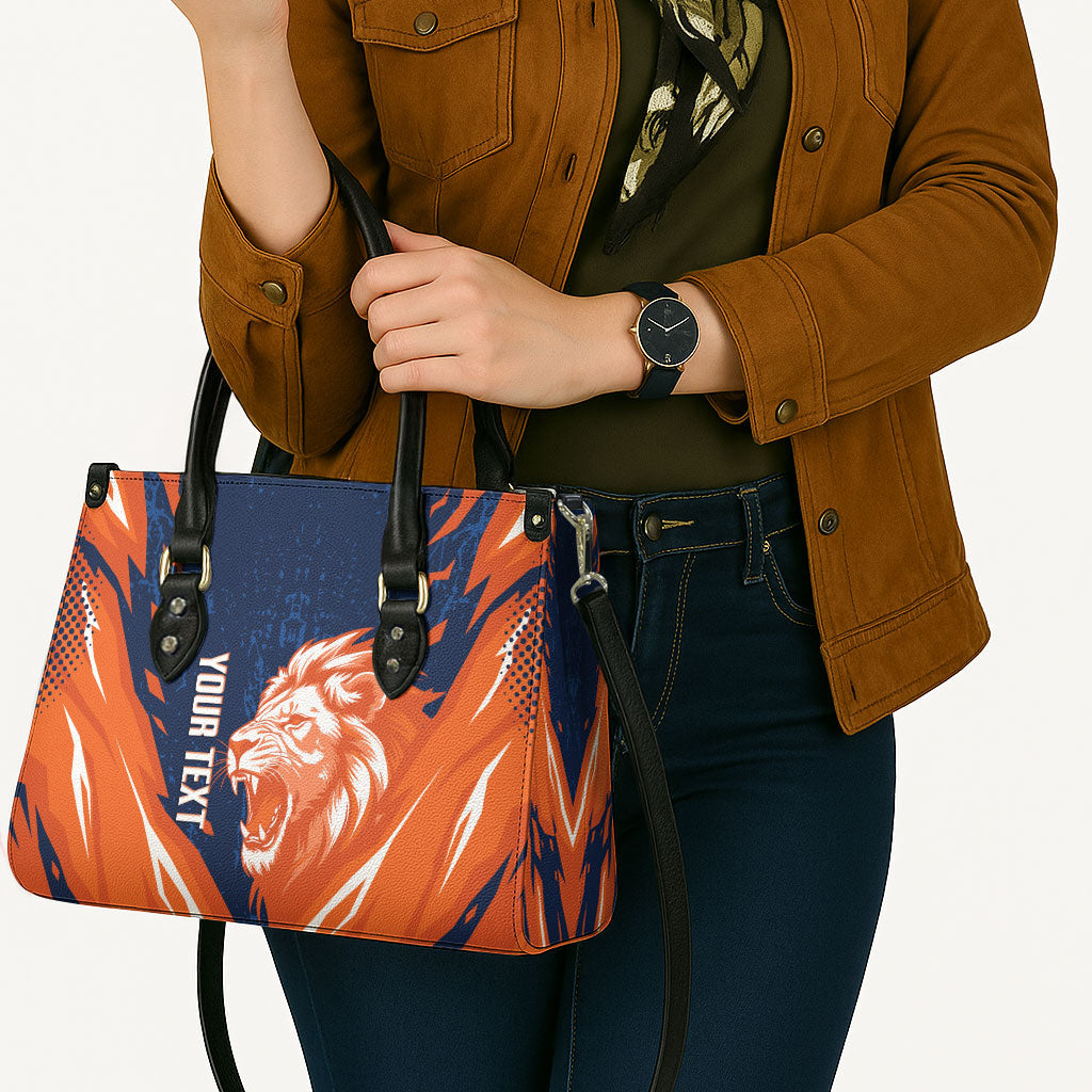 Custom Netherlands 2026 Football Leather Bag Go Oranje Majestic Lion