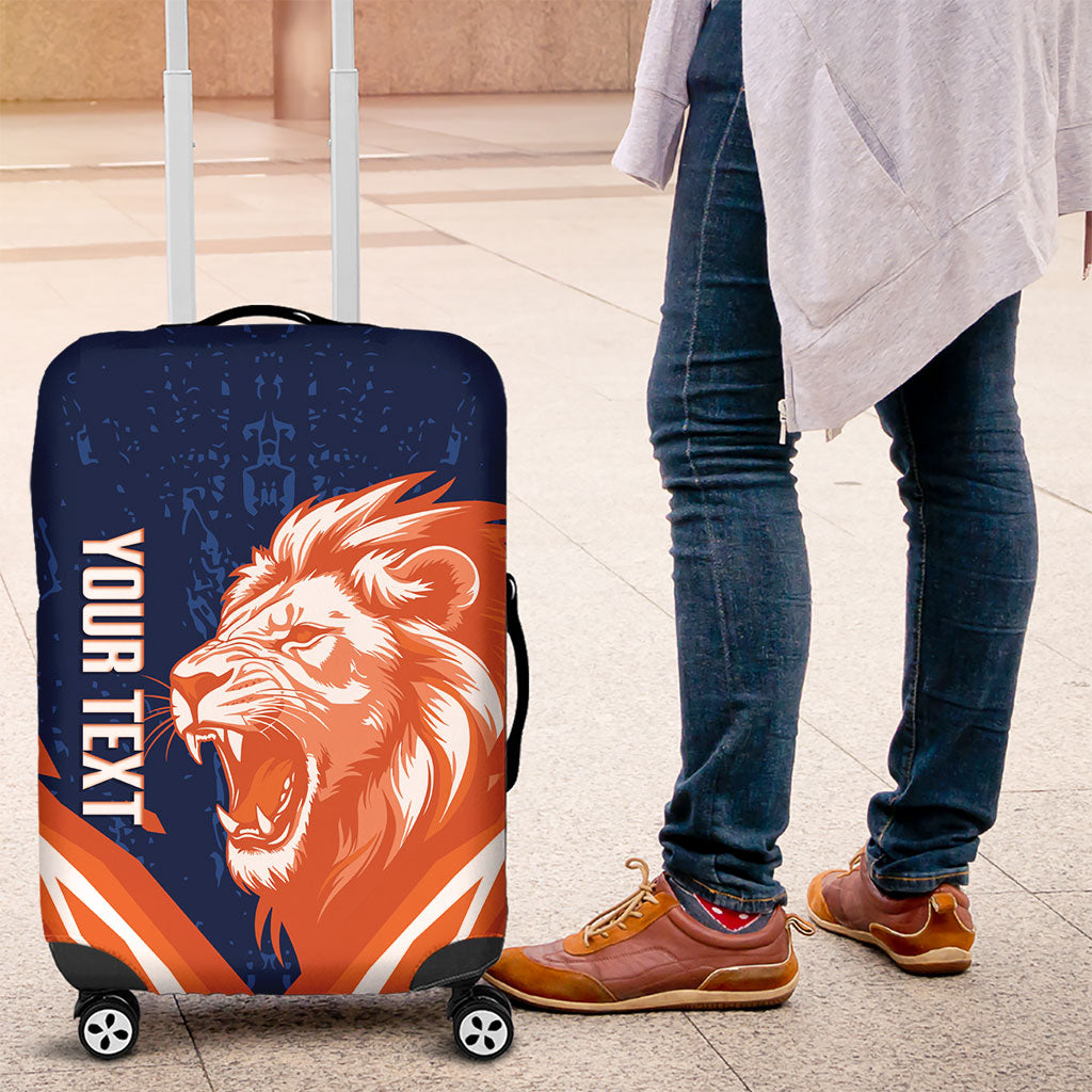 Custom Netherlands 2026 Football Luggage Cover Go Oranje Majestic Lion