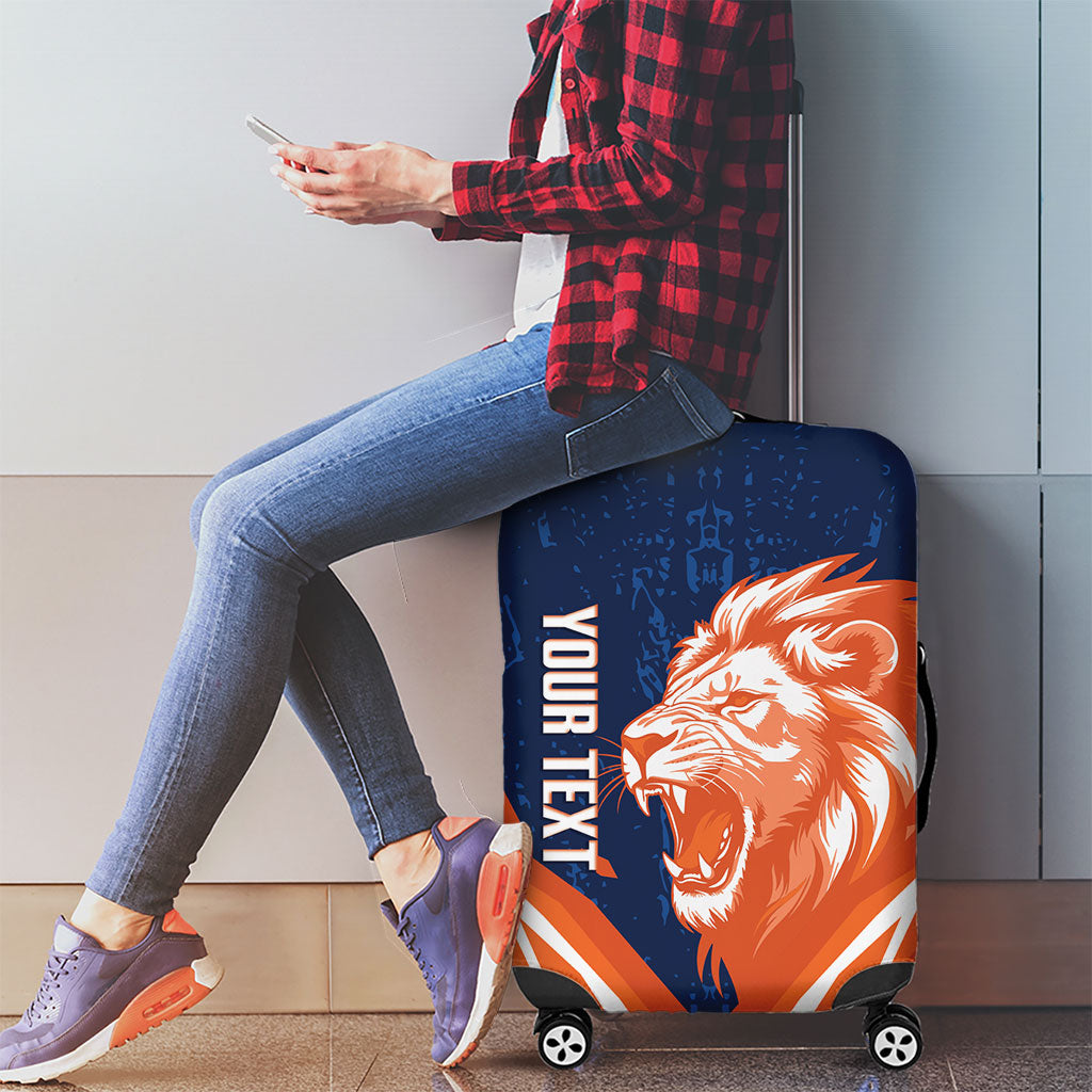 Custom Netherlands 2026 Football Luggage Cover Go Oranje Majestic Lion