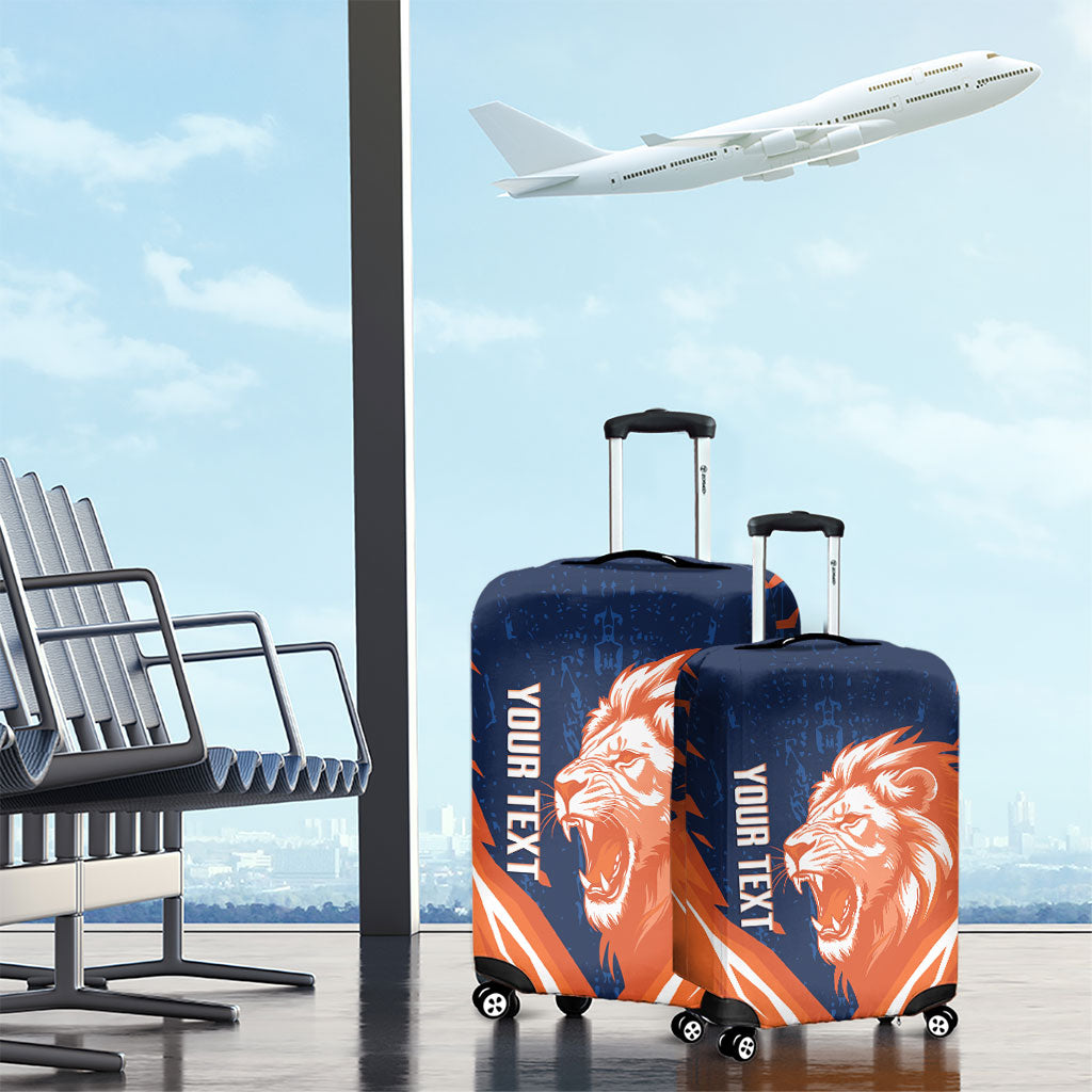 Custom Netherlands 2026 Football Luggage Cover Go Oranje Majestic Lion