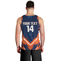 Custom Netherlands 2026 Football Men Tank Top Go Oranje Majestic Lion