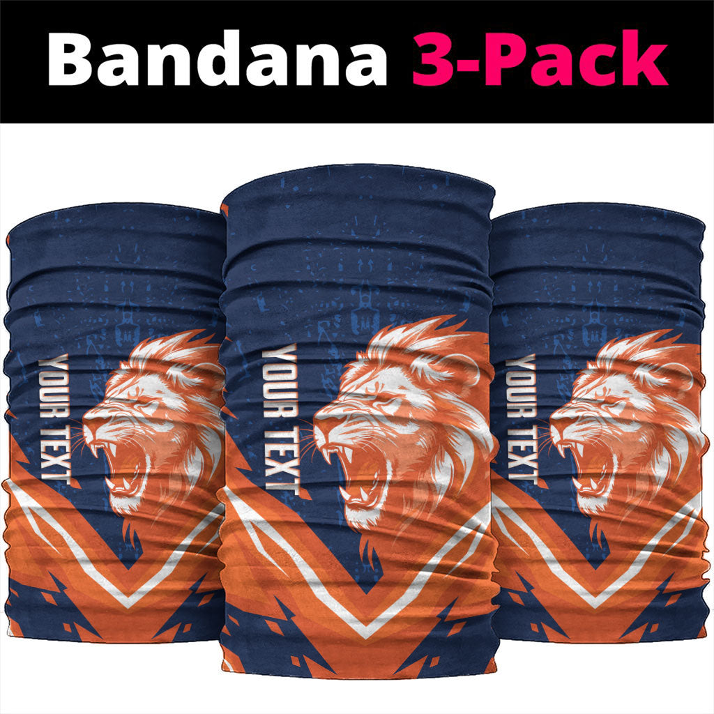 Custom Netherlands 2026 Football Neck Gaiter Go Oranje Majestic Lion