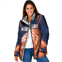 Custom Netherlands 2026 Football Padded Jacket Go Oranje Majestic Lion