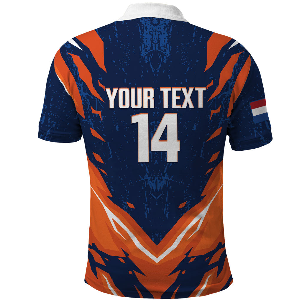 Custom Netherlands 2026 Football Polo Shirt Go Oranje Majestic Lion