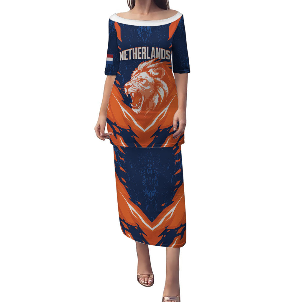Custom Netherlands 2026 Football Puletasi Go Oranje Majestic Lion