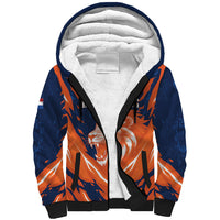 Custom Netherlands 2026 Football Sherpa Hoodie Go Oranje Majestic Lion
