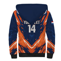 Custom Netherlands 2026 Football Sherpa Hoodie Go Oranje Majestic Lion