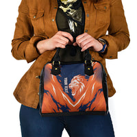 Custom Netherlands 2026 Football Shoulder Handbag Go Oranje Majestic Lion