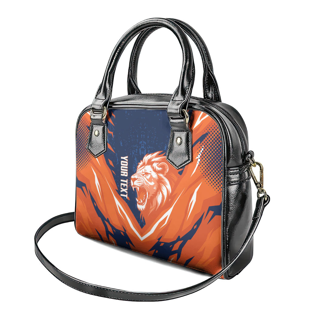 Custom Netherlands 2026 Football Shoulder Handbag Go Oranje Majestic Lion