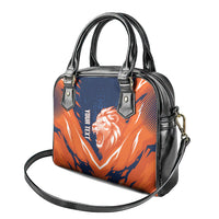 Custom Netherlands 2026 Football Shoulder Handbag Go Oranje Majestic Lion