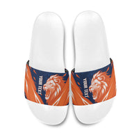 Custom Netherlands 2026 Football Slide Sandals Go Oranje Majestic Lion