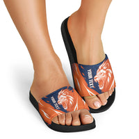 Custom Netherlands 2026 Football Slide Sandals Go Oranje Majestic Lion