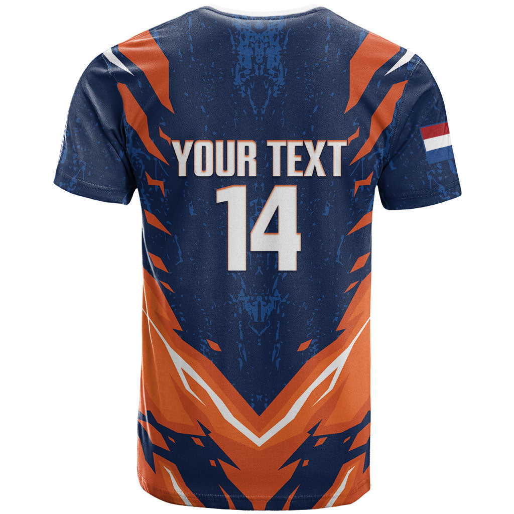 Custom Netherlands 2026 Football T Shirt Go Oranje Majestic Lion