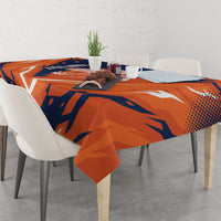 Custom Netherlands 2026 Football Tablecloth Go Oranje Majestic Lion