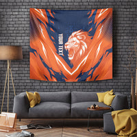 Custom Netherlands 2026 Football Tapestry Go Oranje Majestic Lion