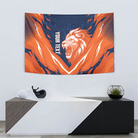 Custom Netherlands 2026 Football Tapestry Go Oranje Majestic Lion