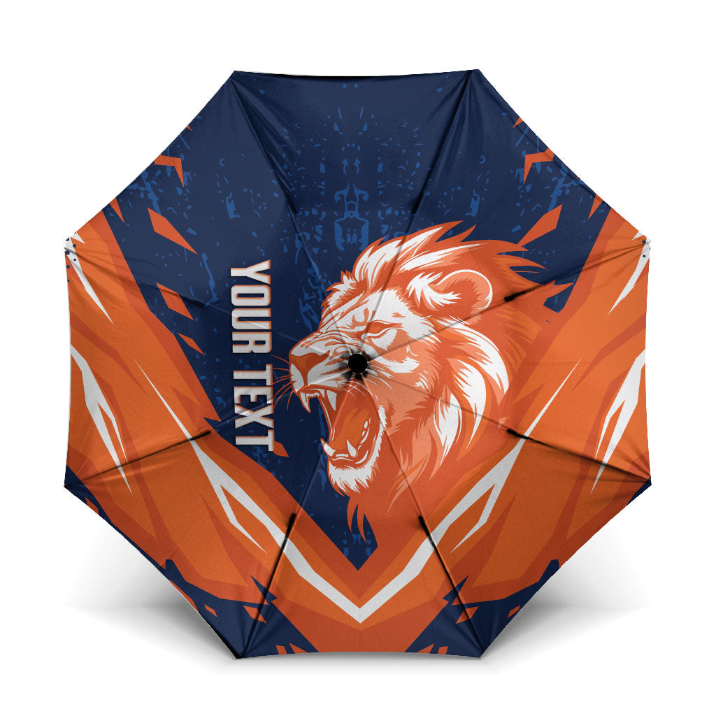 Custom Netherlands 2026 Football Umbrella Go Oranje Majestic Lion