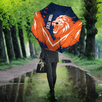 Custom Netherlands 2026 Football Umbrella Go Oranje Majestic Lion