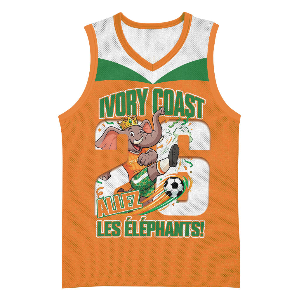 Custom Cote d'Ivoire 2026 Football Basketball Jersey Allez Les Elephant