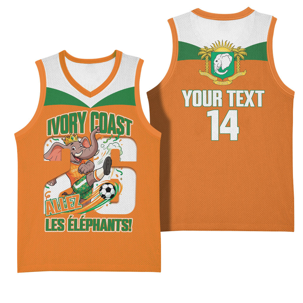 Custom Cote d'Ivoire 2026 Football Basketball Jersey Allez Les Elephant