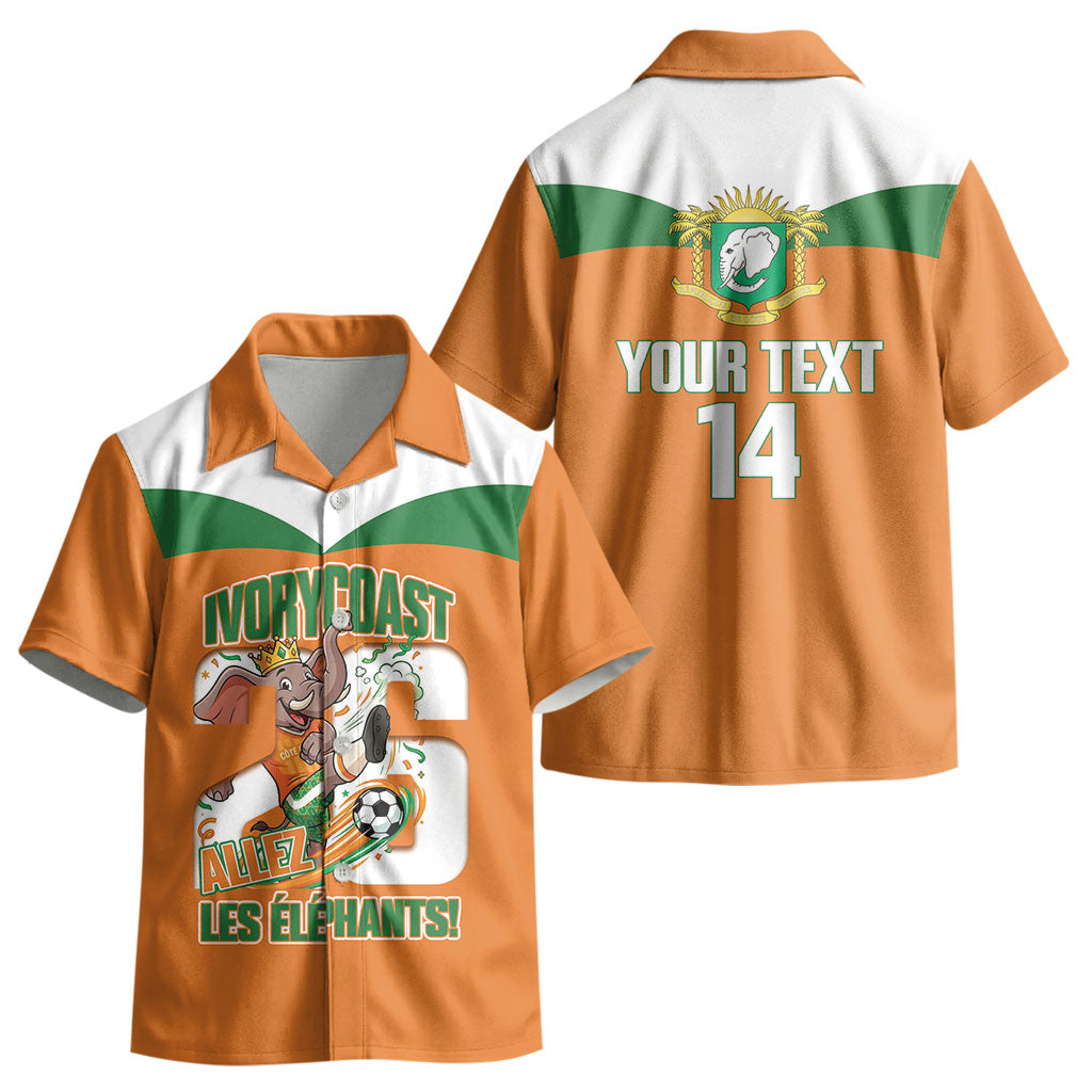 Custom Cote d'Ivoire 2026 Football Kid Hawaiian Shirt Allez Les Elephant LT14