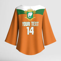Custom Cote d'Ivoire 2026 Football Kimono Sleeve Blouse Allez Les Elephant