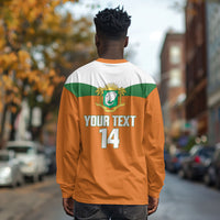 Custom Cote d'Ivoire 2026 Football Long Sleeve Shirt Allez Les Elephant