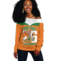Custom Cote d'Ivoire 2026 Football Off Shoulder Sweater Allez Les Elephant