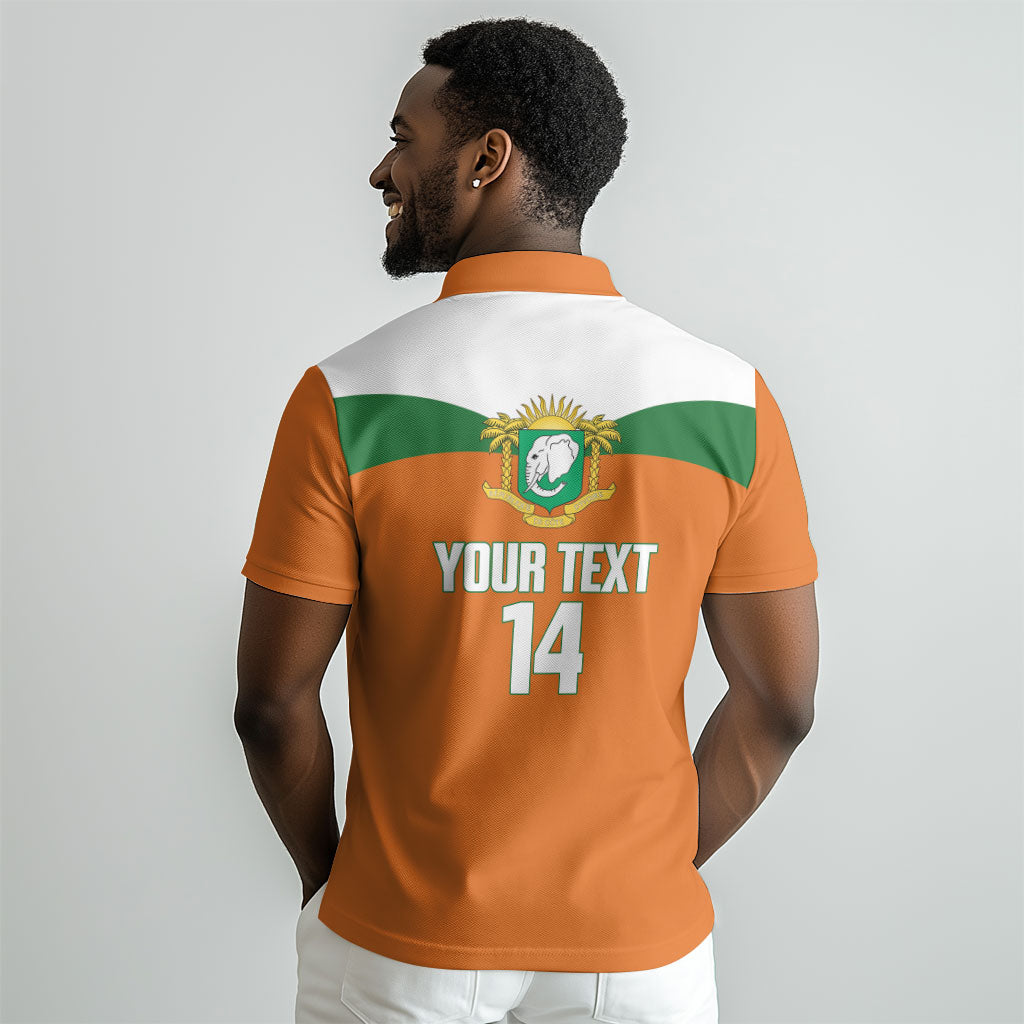 Custom Cote d'Ivoire 2026 Football Polo Shirt Allez Les Elephant LT14