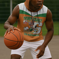 Custom Cote d'Ivoire 2026 Football Sleeveless Hoodie Allez Les Elephant