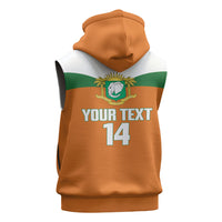 Custom Cote d'Ivoire 2026 Football Sleeveless Zip Hoodie Allez Les Elephant