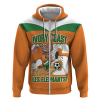 Custom Cote d'Ivoire 2026 Football Zip Hoodie Allez Les Elephant