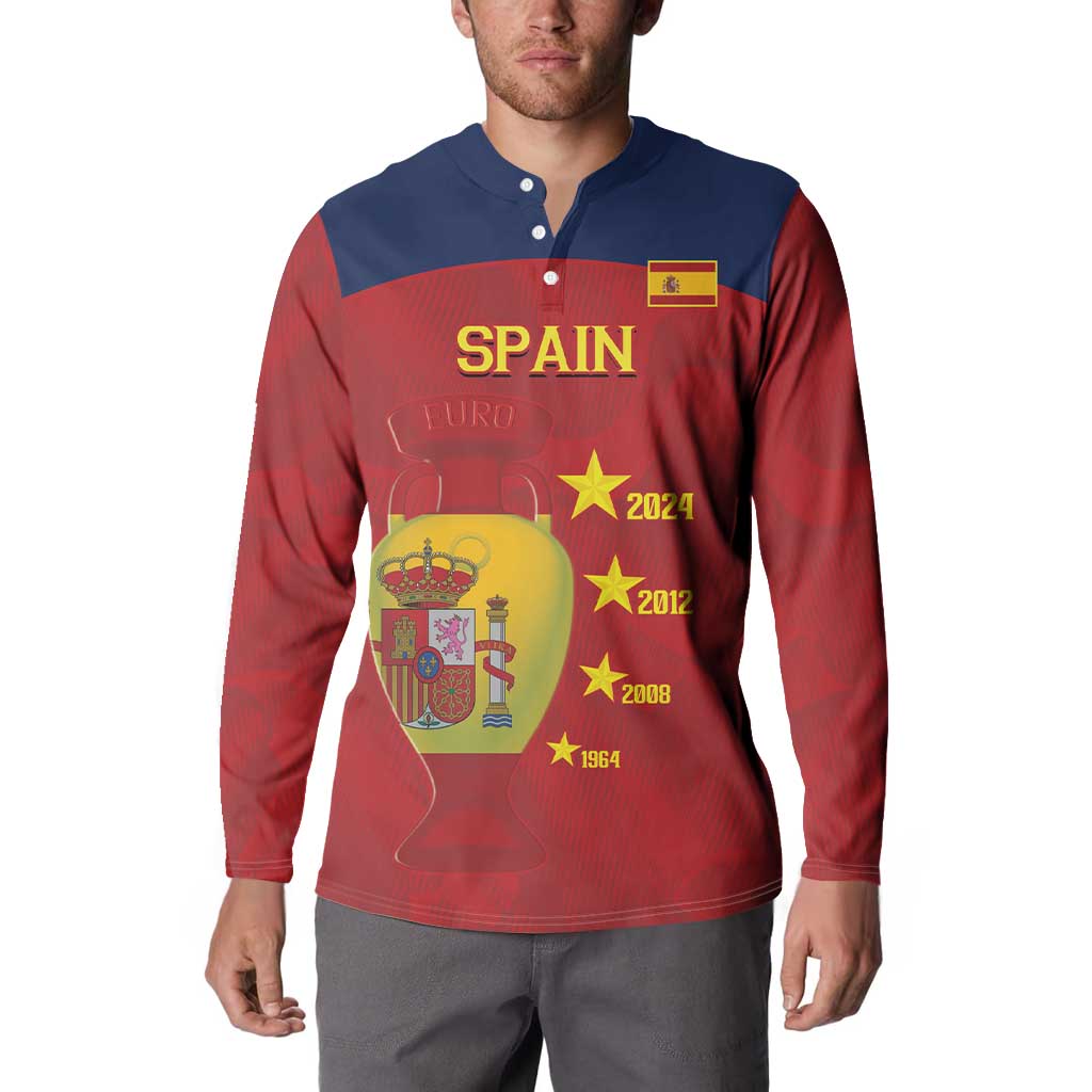 Spain Football Button Sweatshirt 4th We Are The Champions - Wonder Print Shop