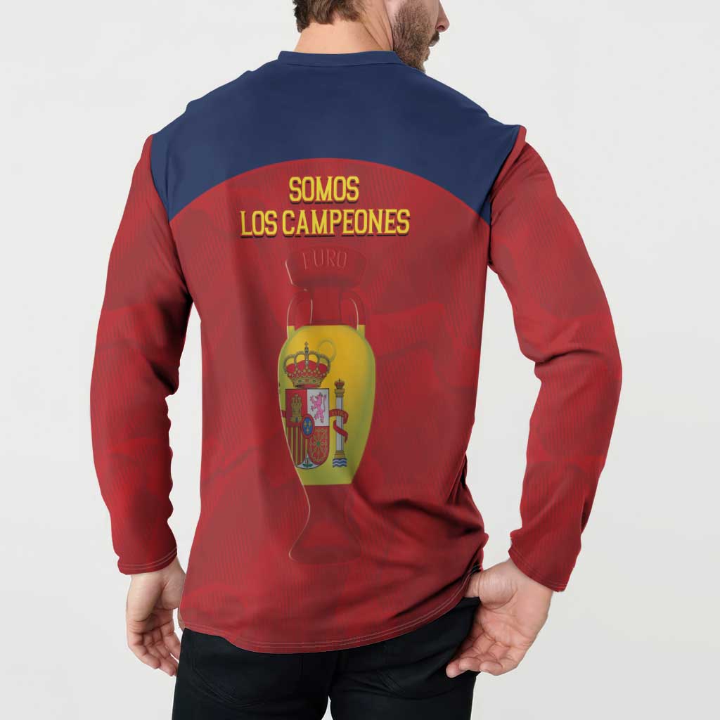 Spain Football Button Sweatshirt 4th We Are The Champions - Wonder Print Shop