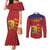 Spain Football Couples Matching Mermaid Dress and Long Sleeve Button Shirt 4th We Are The Champions