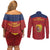 Spain Football Couples Matching Off Shoulder Short Dress and Long Sleeve Button Shirt 4th We Are The Champions - Wonder Print Shop