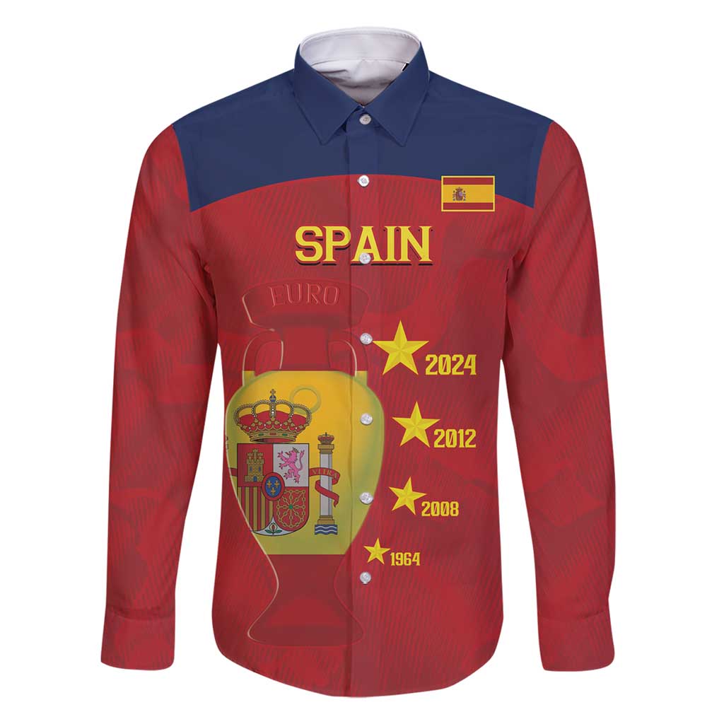 Spain Football Family Matching Long Sleeve Bodycon Dress and Hawaiian Shirt 4th We Are The Champions - Wonder Print Shop